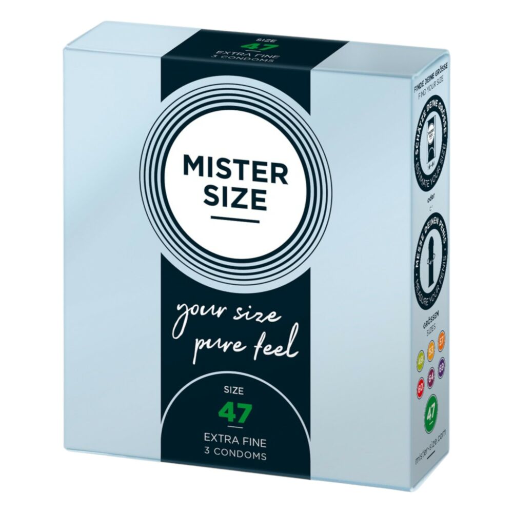 E-shop Mister Size tenký kondóm - 47mm (3ks)