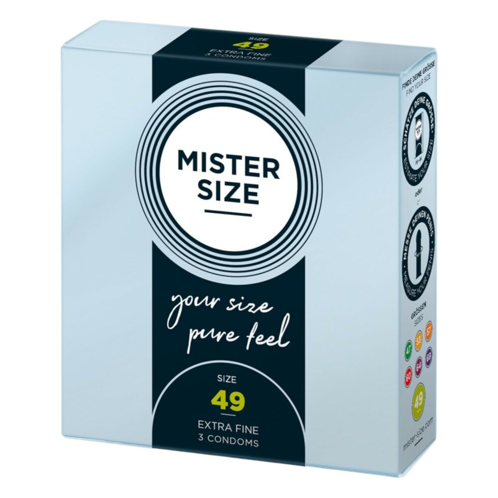 E-shop Mister Size tenký kondóm - 49mm (3ks)