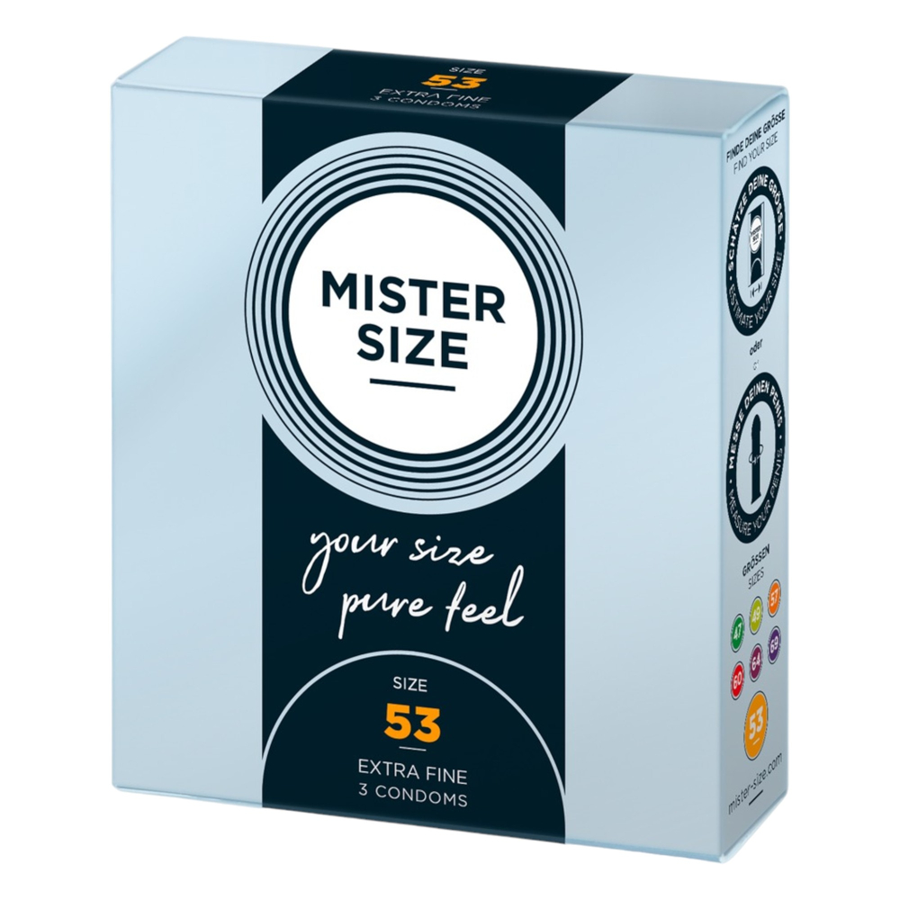 E-shop Mister Size tenký kondóm - 53mm (3ks)