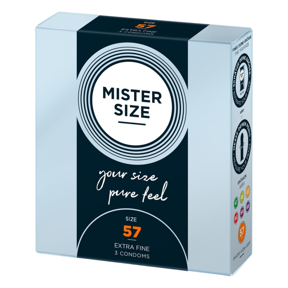 E-shop Mister Size tenký kondóm - 57mm (3ks)