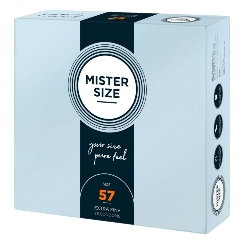 E-shop Tenké kondómy Mister Size - 57 mm (36 ks)
