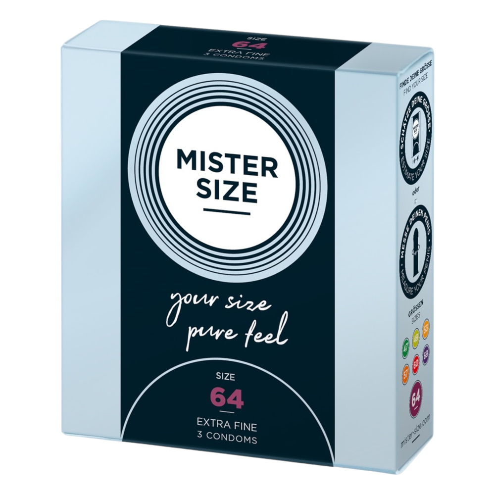 E-shop Mister Size tenký kondóm - 64mm (3ks)