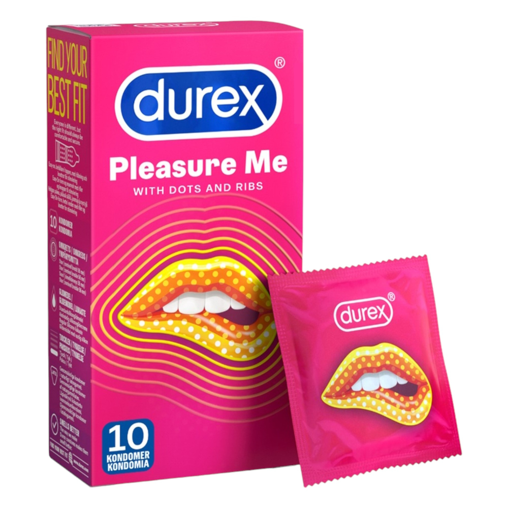E-shop Durex Pleasure Me - rebrované-bodkované kondómy (10ks)