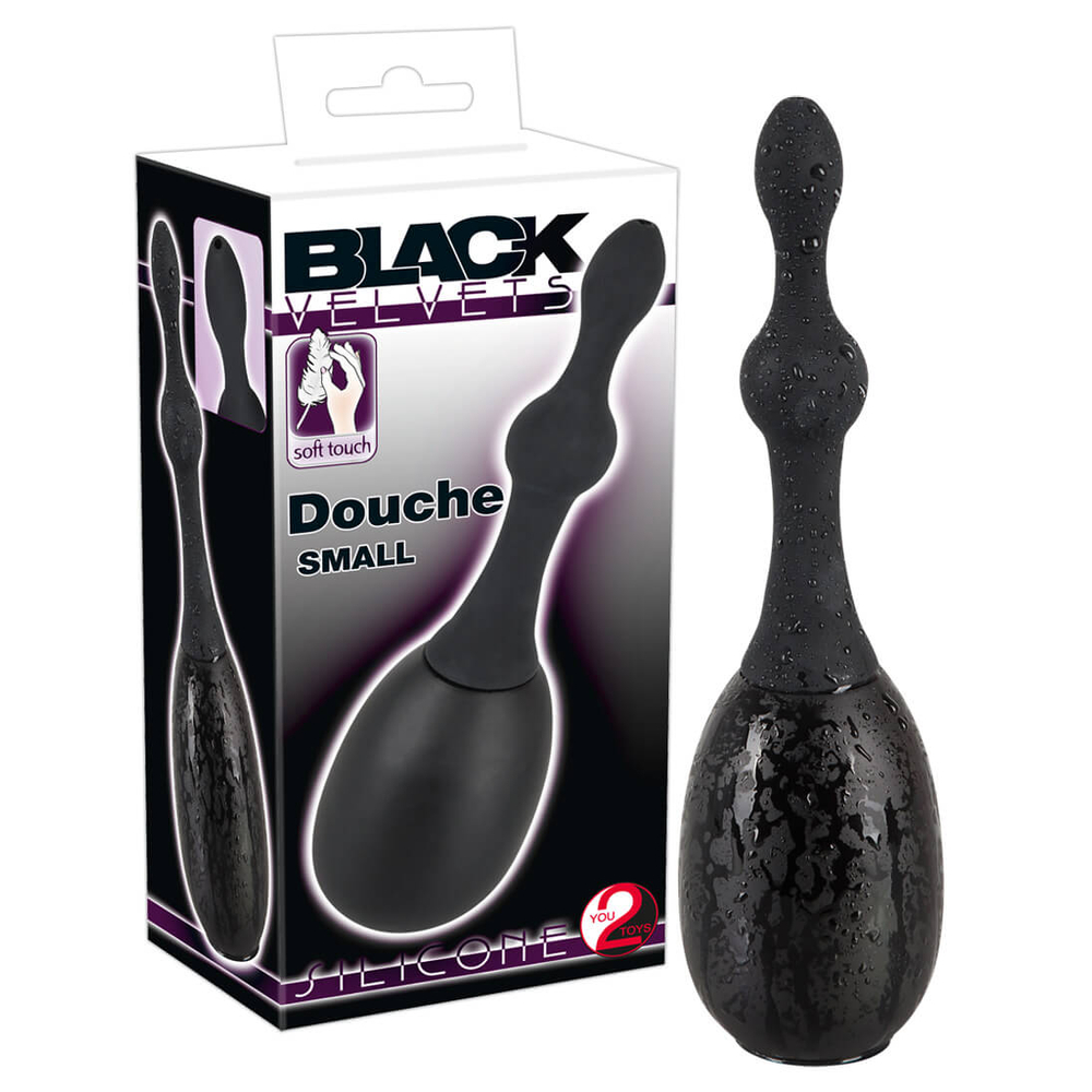 E-shop You2Toys Black Velvet Douche Small - klystýr malý (čierny)
