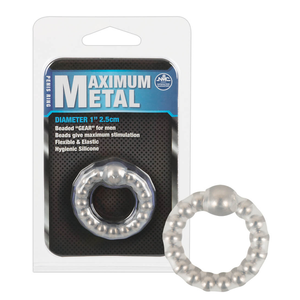 E-shop ORION Maximum Metal - krúžok na penis s kovovými guličkami