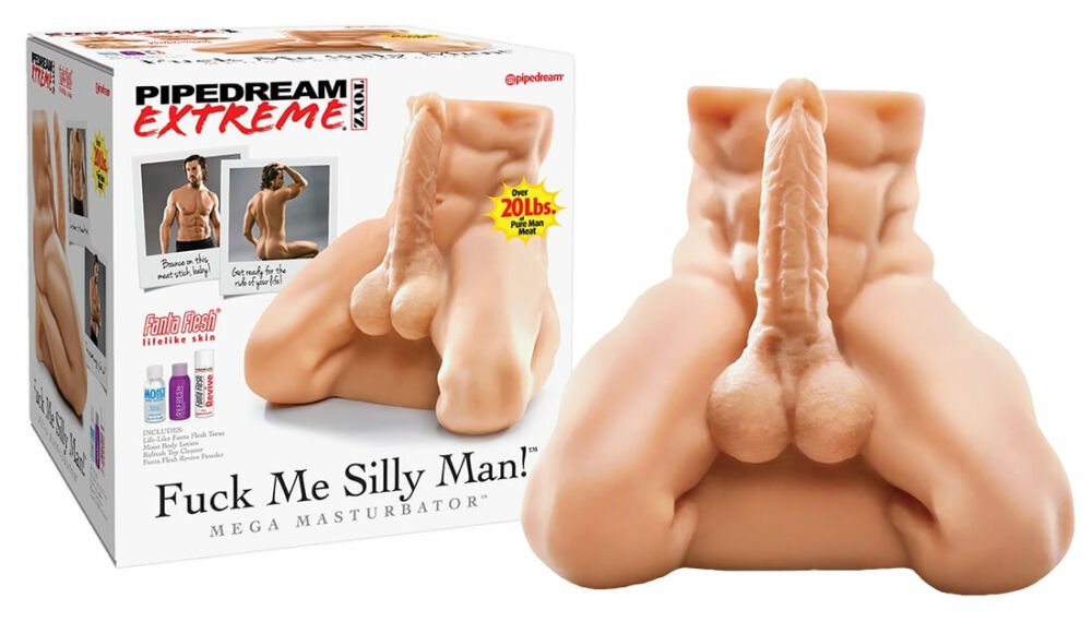 Pipedream Fuck Me Silly Man - mužské torzo masturbátor (telová farba)