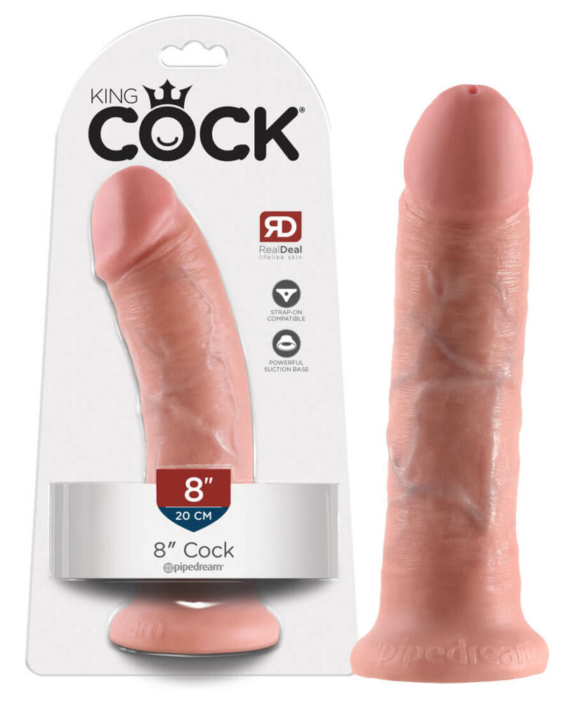 E-shop King Cock 8 dildo (20 cm) - prírodná farba
