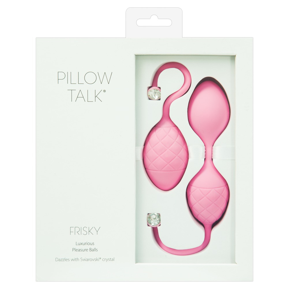 E-shop Pillow Talk Frisky - 2 dielna súprava venušinych guličiek (ružová)