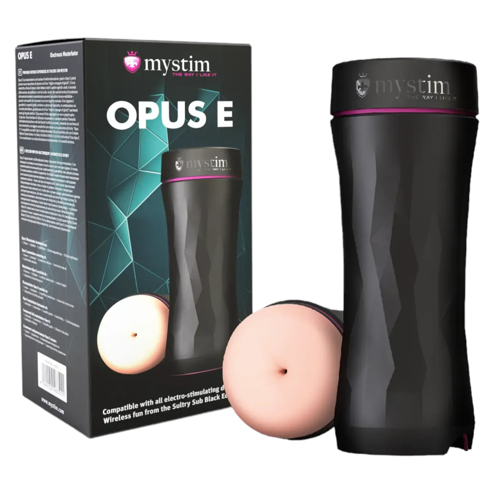 E-shop mystim Opus E Anus - elektro vibrátor masturbátor (prírodná čierna)
