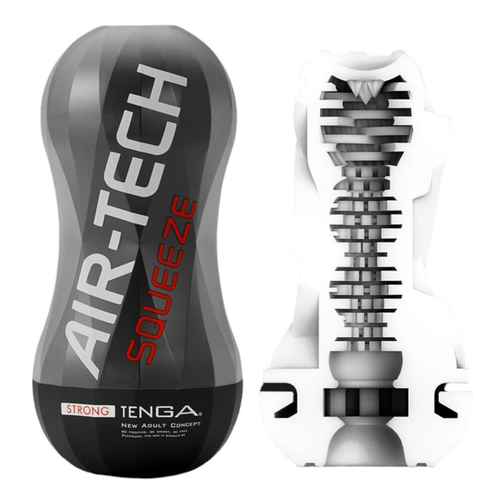 E-shop TENGA Air-Tech Squeeze Strong - sací masturbátor (čierny)
