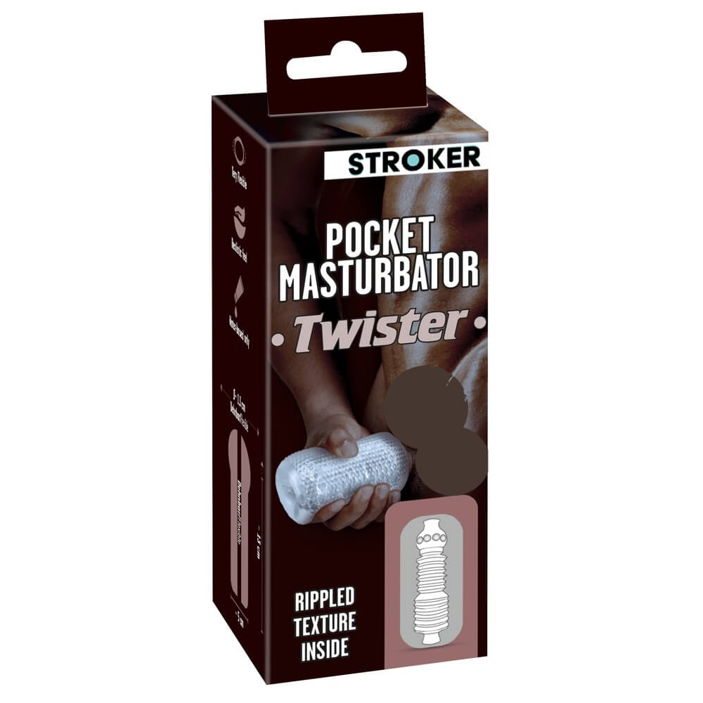 E-shop STROKER Twister - falošný masturbátor (priesvitný)