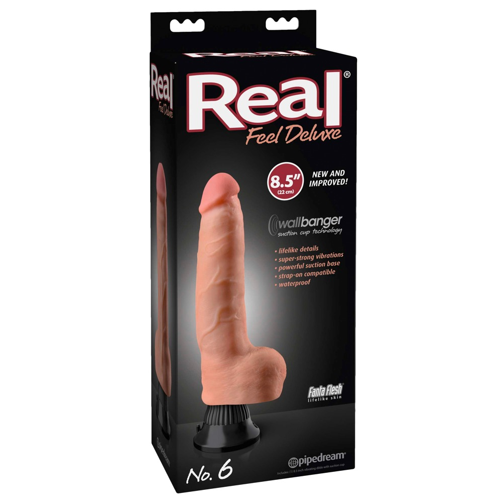 E-shop Real Feel Deluxe No.6 - vibrátor na semenníky (prírodný)