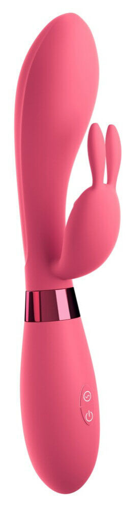 E-shop OMG Selfie - vodotesný vibrátor na bod G s ramenom na klitoris (ružový)