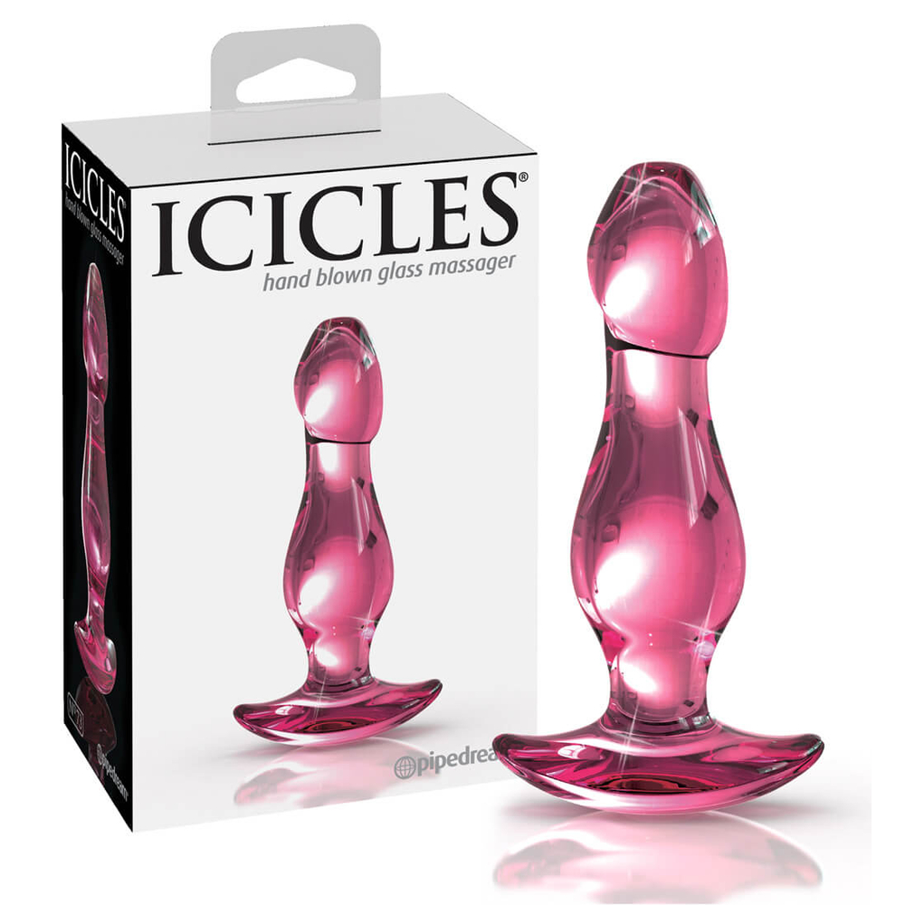 E-shop Pipedream Icicles No. 73 - análny kolík v tvare penisu (ružový)