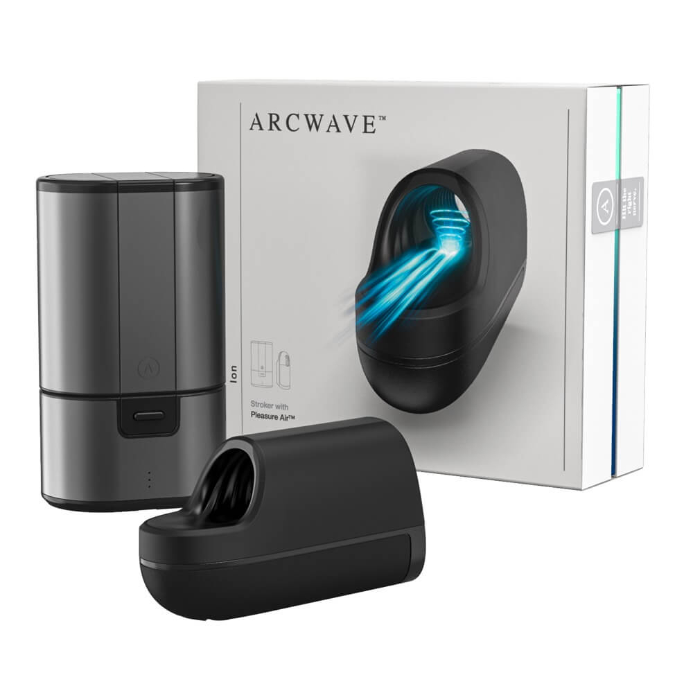 E-shop Arcwave Ion - vodotesný, nabíjací masturbátor s tlakovými vlnami pre mužov (čierny)