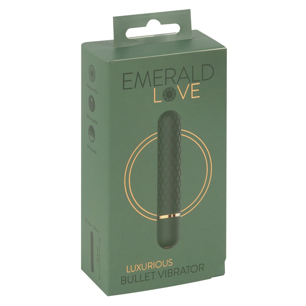 E-shop Emerald Love - dobíjací, vodotesný vibrátor (zelený)
