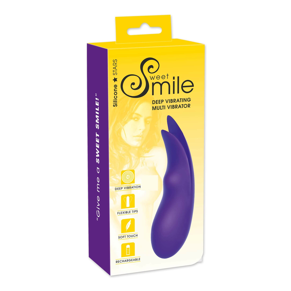 E-shop SMILE Multi - dobíjací, extra výkonný vibrátor na klitoris (fialový)