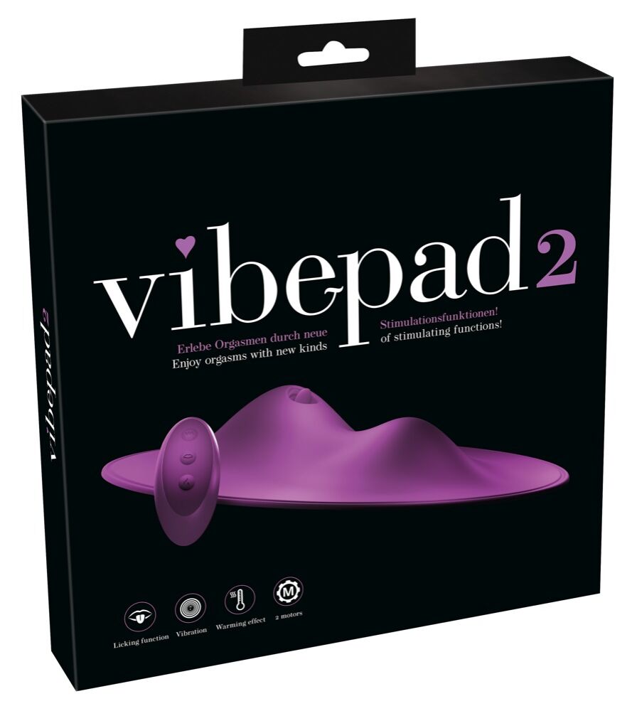 E-shop VibePad 2 - dobíjací, rádiom riadený vibrátor na lízanie vankúšov (fialový)