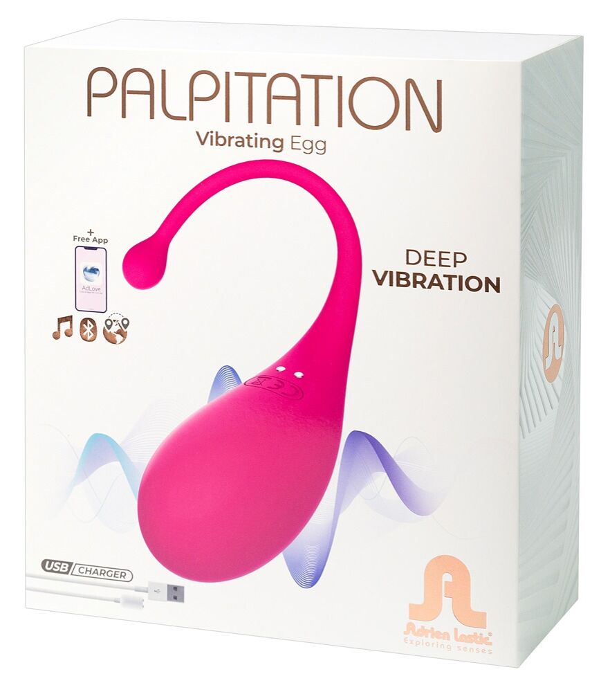 Adrien Lastic Palpitation - inteligentné dobíjacie vibračné vajíčko (ružové)