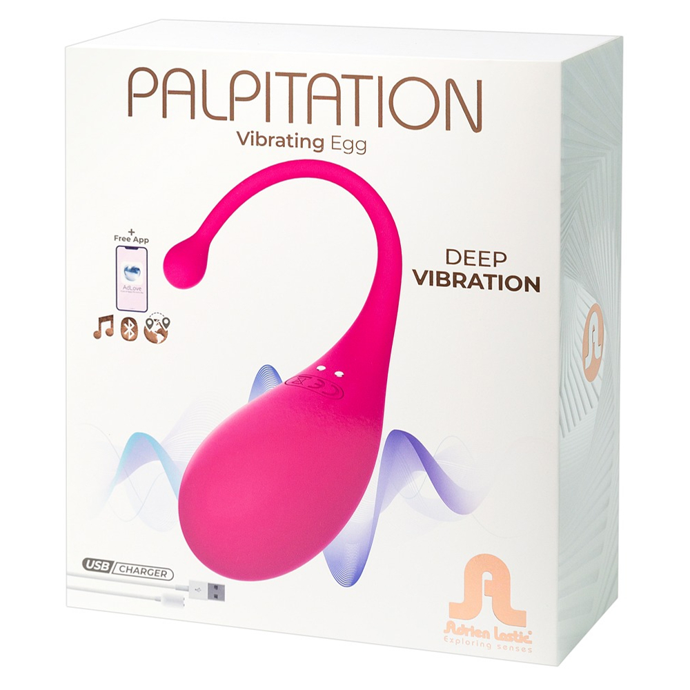 E-shop Adrien Lastic Palpitation - inteligentné dobíjacie vibračné vajíčko (ružové)