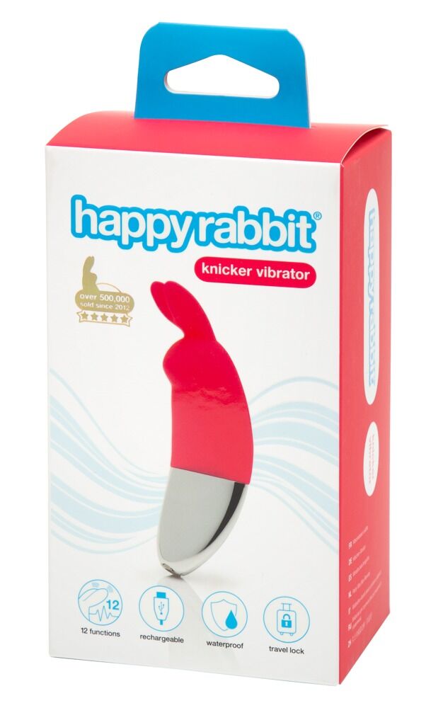 E-shop Happyrabbit Knicker - bezdrôtový vibrátor na klitoris (červený)