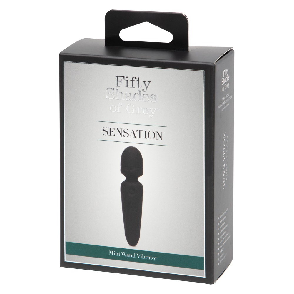 E-shop Fifty Shades of Grey - Sensation Wand mini masážny vibrátor (čierny)