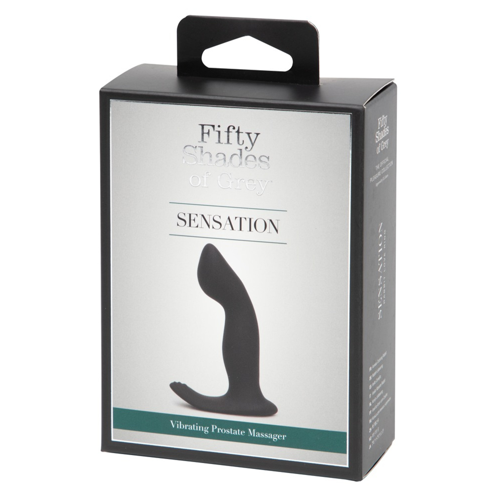 E-shop Päťdesiat odtieňov sivej - dobíjací vibrátor na prostatu Sensation (čierny)