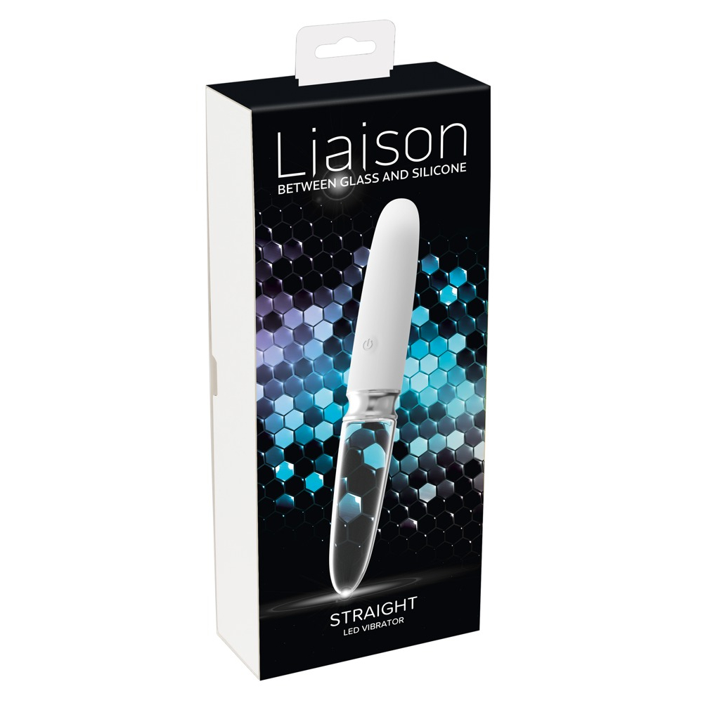 E-shop You2toys Liaison - dobíjací tyčový vibrátor LED zo silikónového skla (priesvitný - biely)