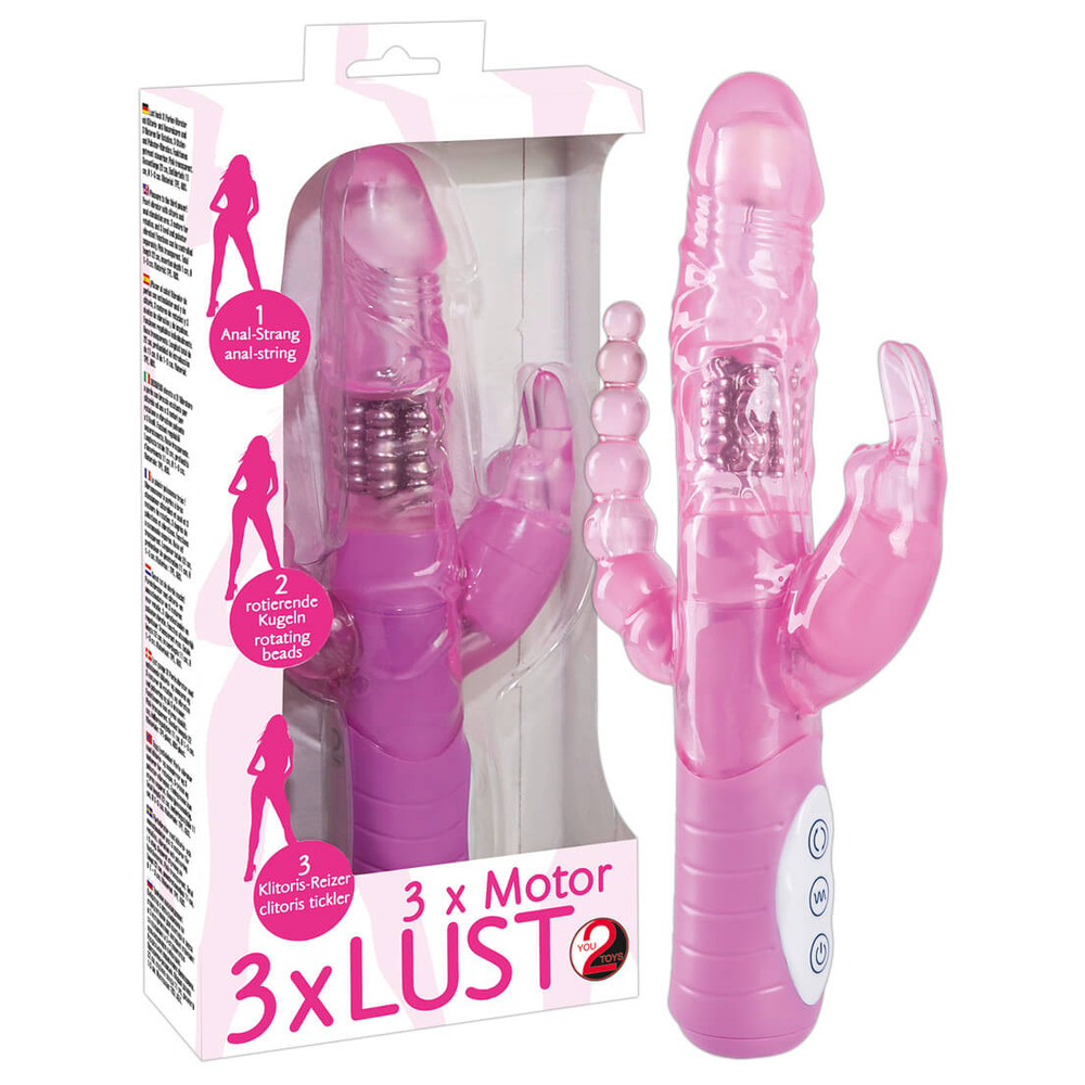 E-shop You2Toys 3xLust - vibrátor s ramenami na klitoris a anus