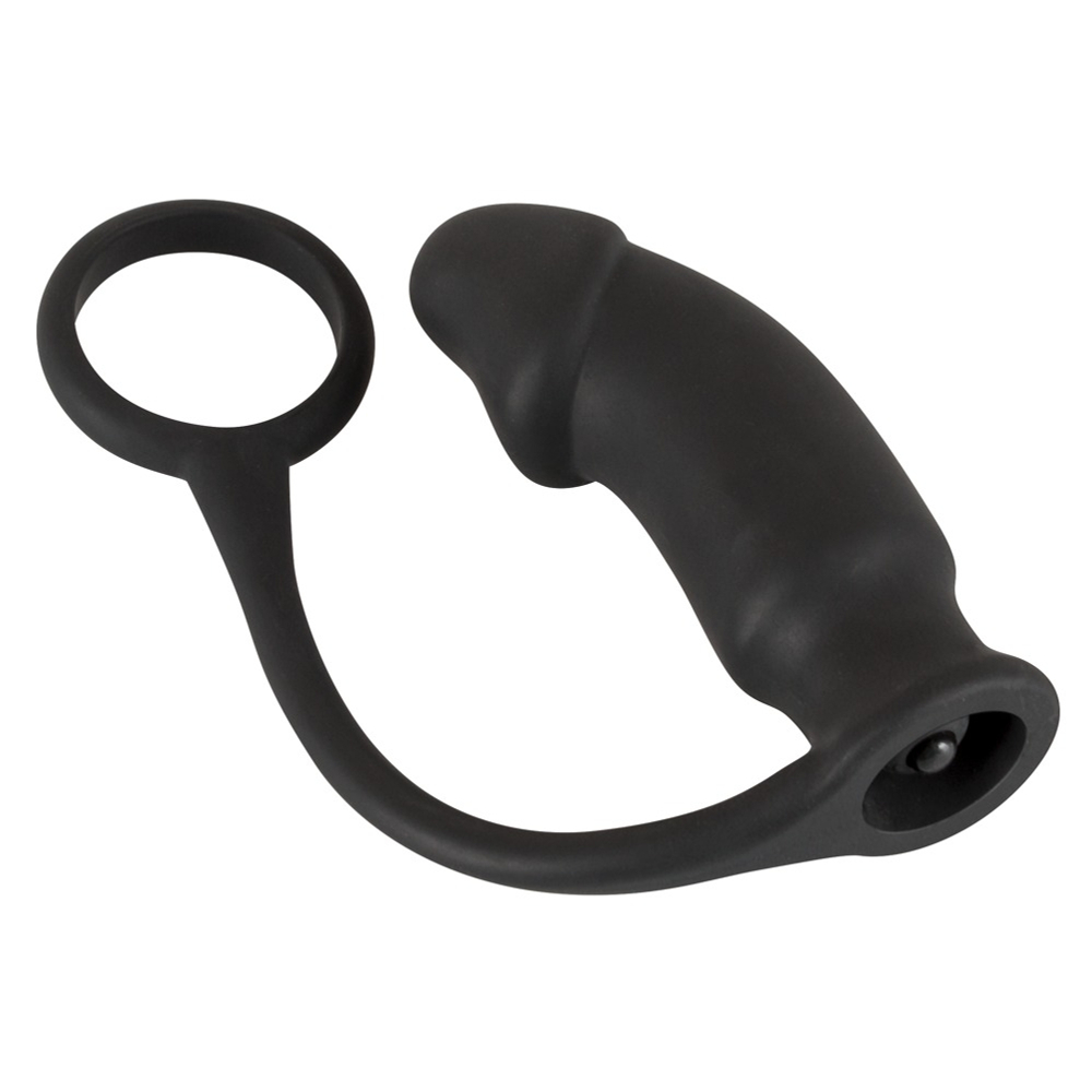 E-shop You2Toys Black Velvets Ring&Plug - análny vibrátor s krúžkom na penis