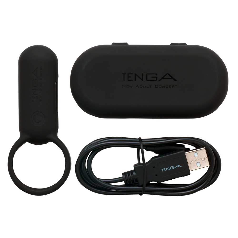 E-shop Vibračný krúžok na penis TENGA Smart Vibe (čierny)