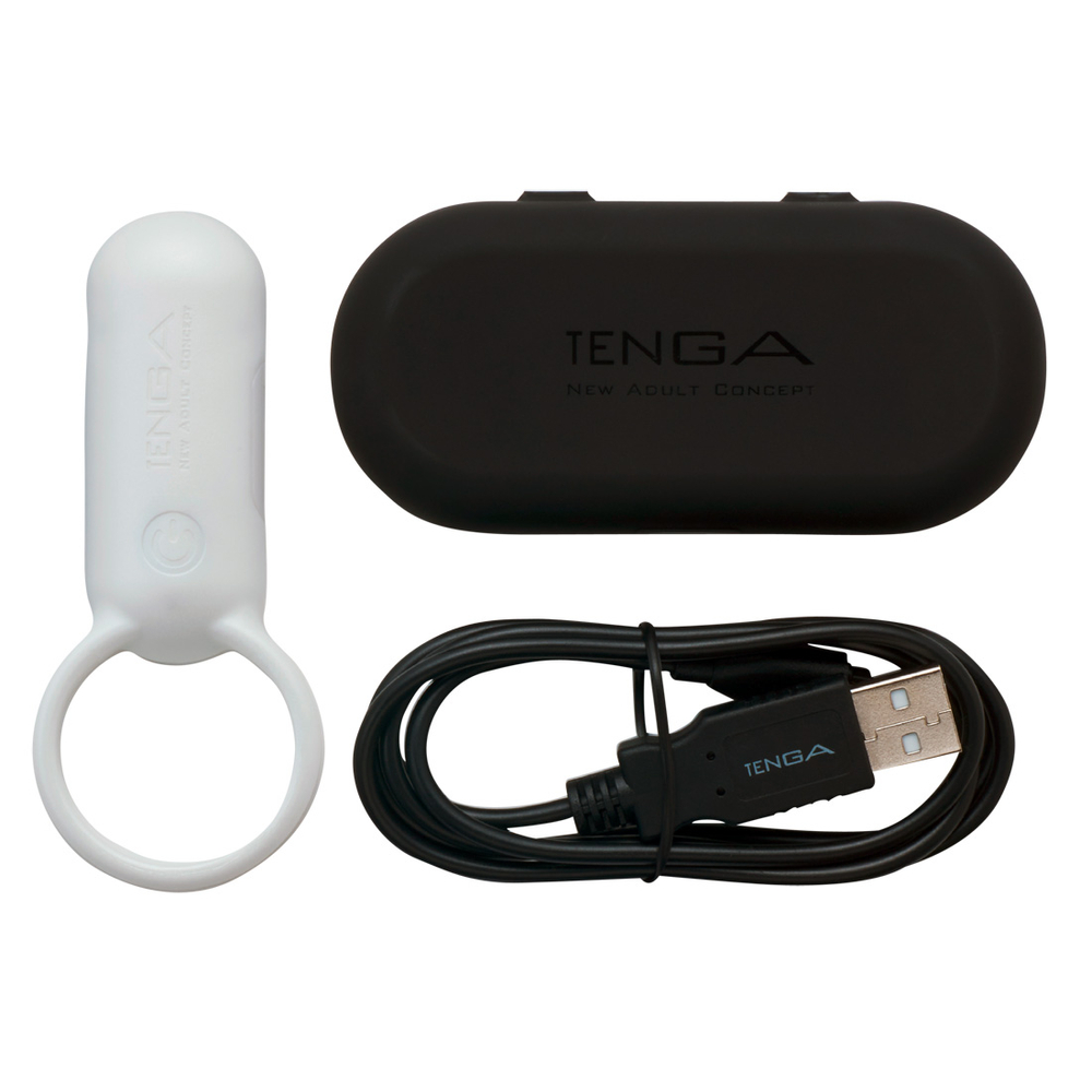 E-shop TENGA Smart Vibe - vibračný krúžok na penis (biely)