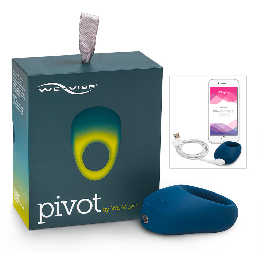 E-shop We-Vibe Pivot - nabíjateľný, vibrujúci krúžok na penis (modrý)