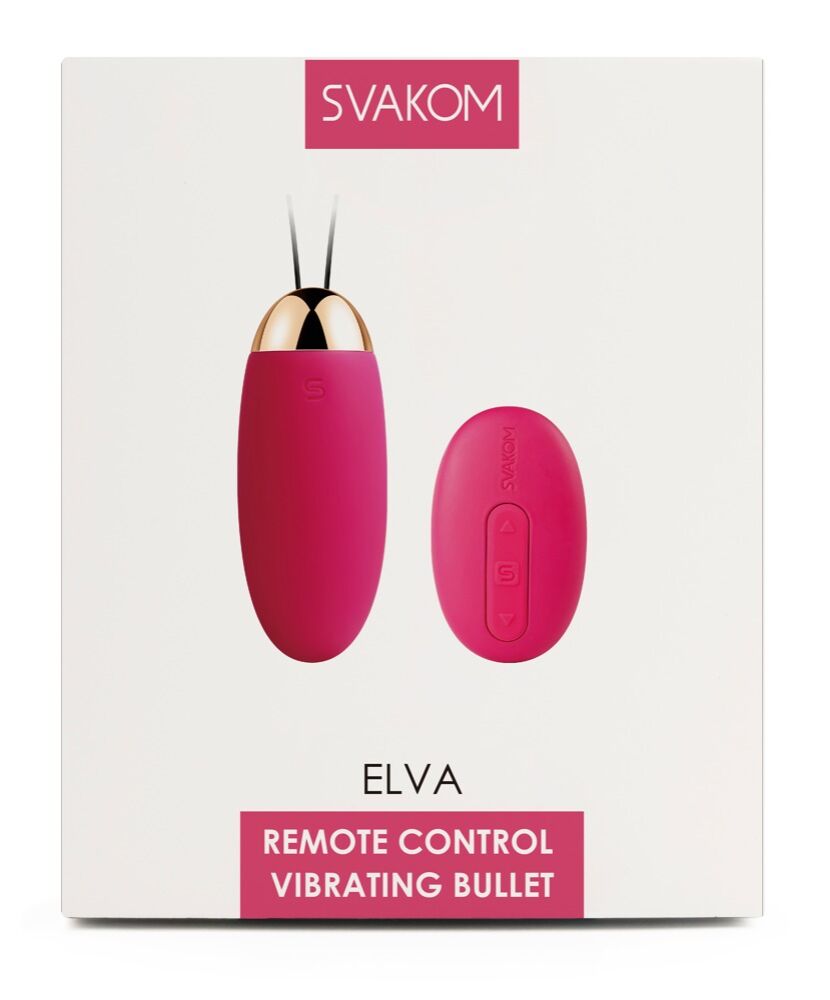 E-shop Svakom Elva - nabíjacie vibračné vajíčko na diaĺkové ovládanie (červené)