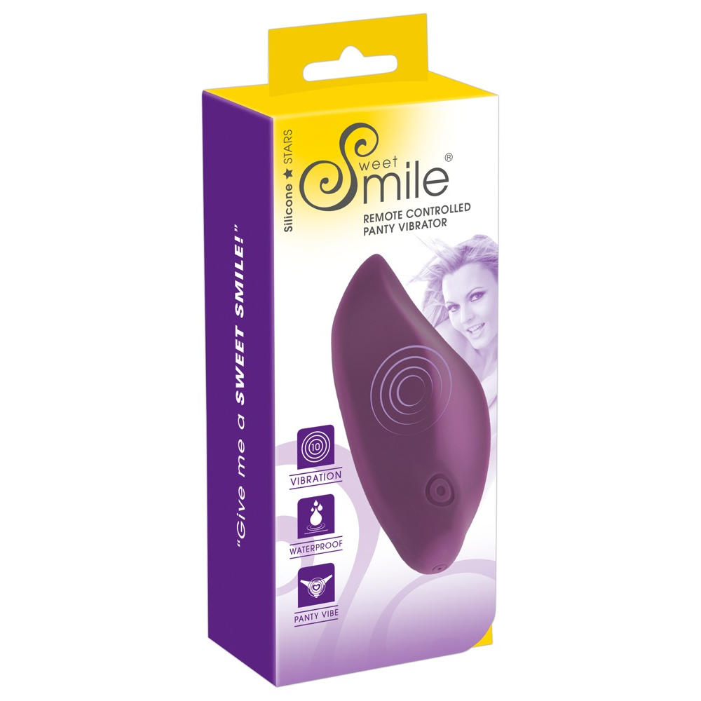 E-shop SMILE Panty - rádiovo ovládaný, vodotesný vibrátor na klitoris (fialový)
