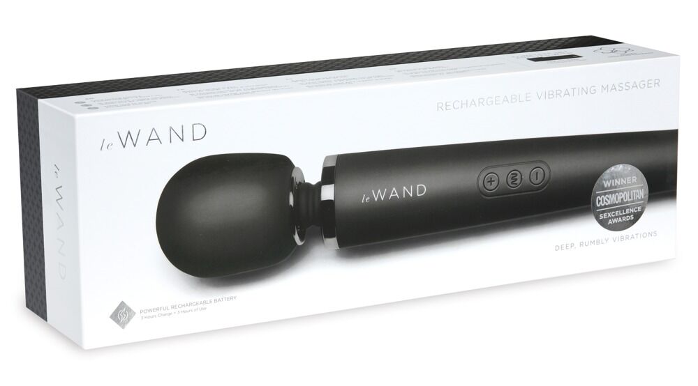 E-shop Le Wand Petite - exkluzívny bezdrôtový masážny vibrátor (čierny)