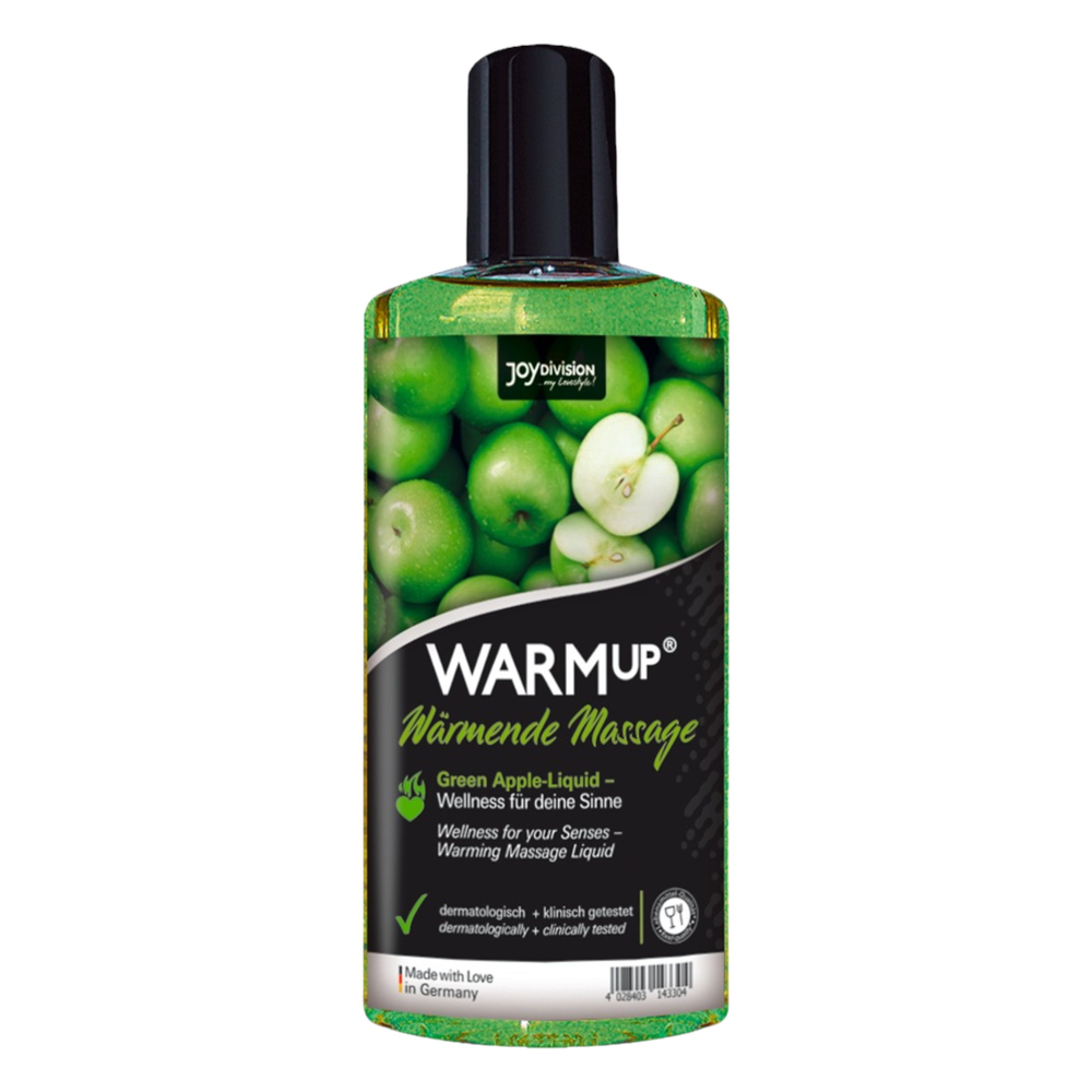 E-shop Joydivision Präparate WARMup - masážny olej s hrejivým účinkom zelené jablko (150 ml)