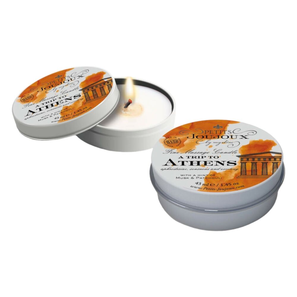 E-shop Petits Joujoux Athens - masážna sviečka - 43 ml (pižmo - pačuli)