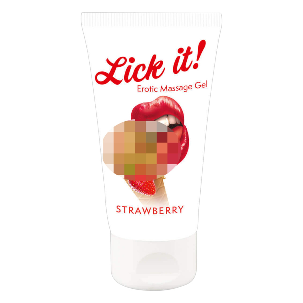 E-shop Lick it! - jedlý lubrikant - jahodový (50ml)