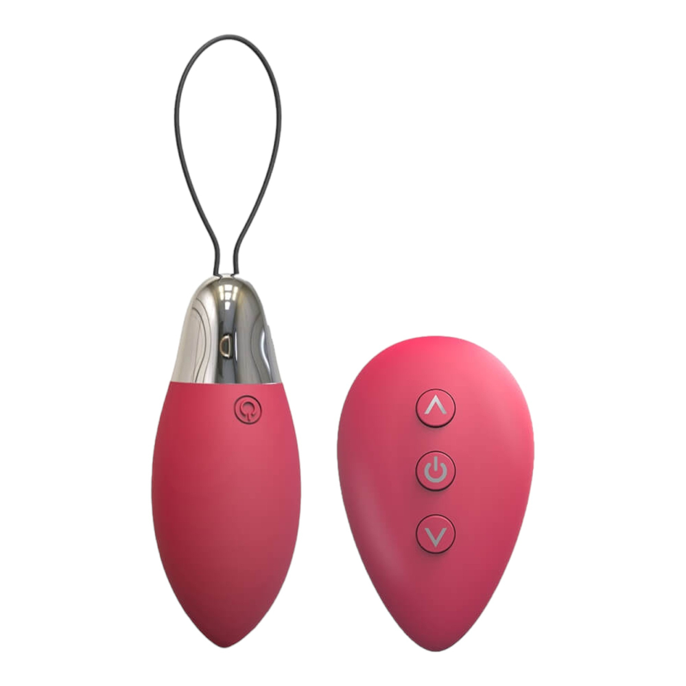 E-shop Cotoxo Fire 2 - nabíjacie vibračné vajíčko na diaľkové ovládanie (červené)