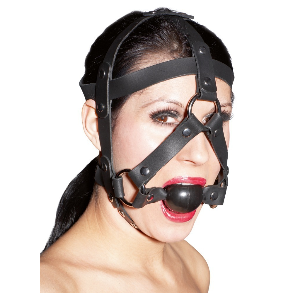 E-shop Zado - Kožená maska s guličkou do úst