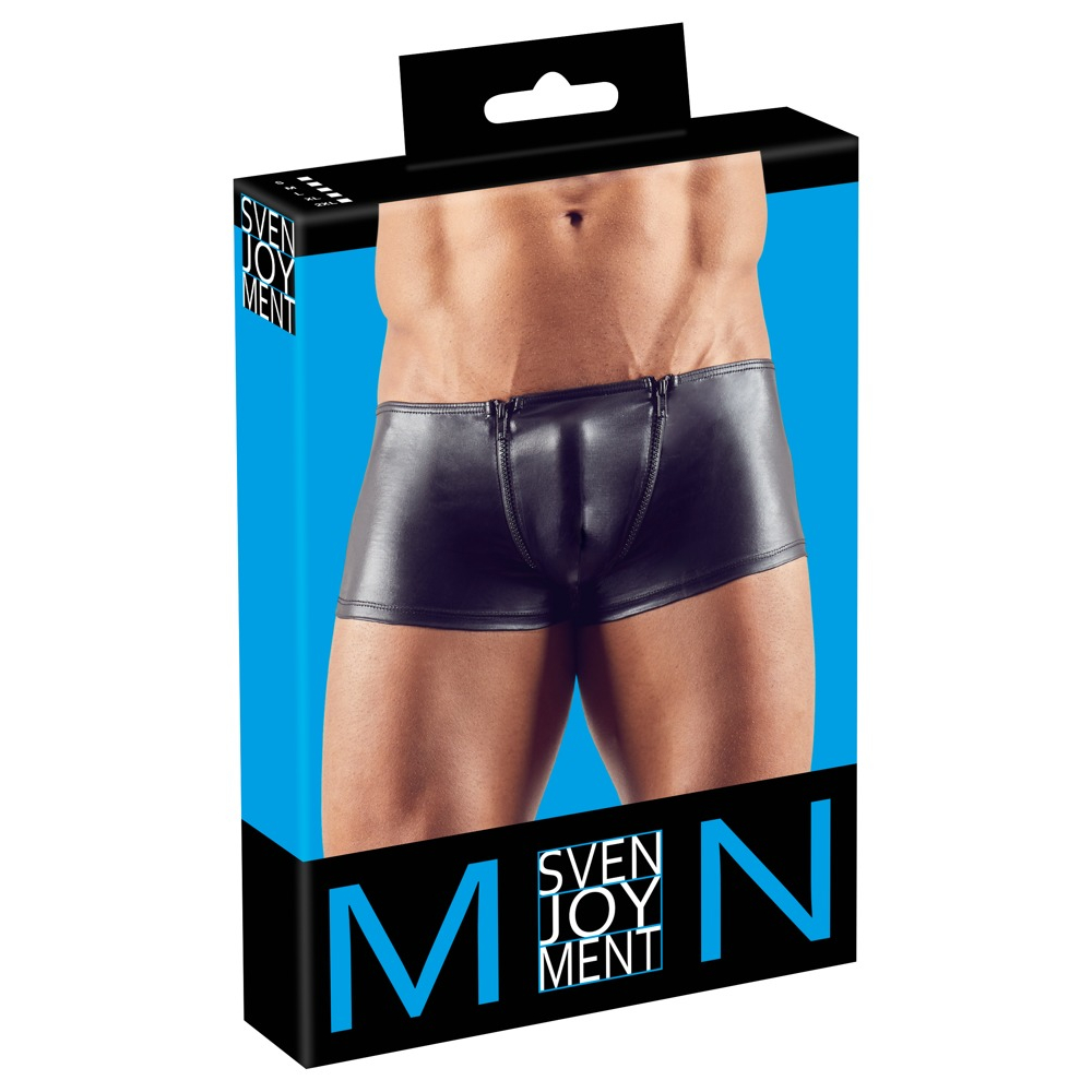 E-shop Svenjoyment - boxerky na zips (čierne)