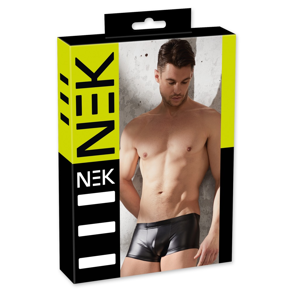 E-shop NEK - lesklé krátke boxerky (čierne)