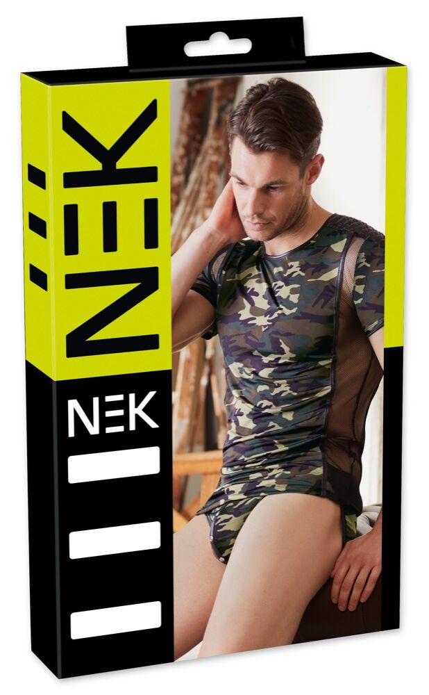 E-shop NEK - men's T-shirt with camouflage pattern (green-brown)