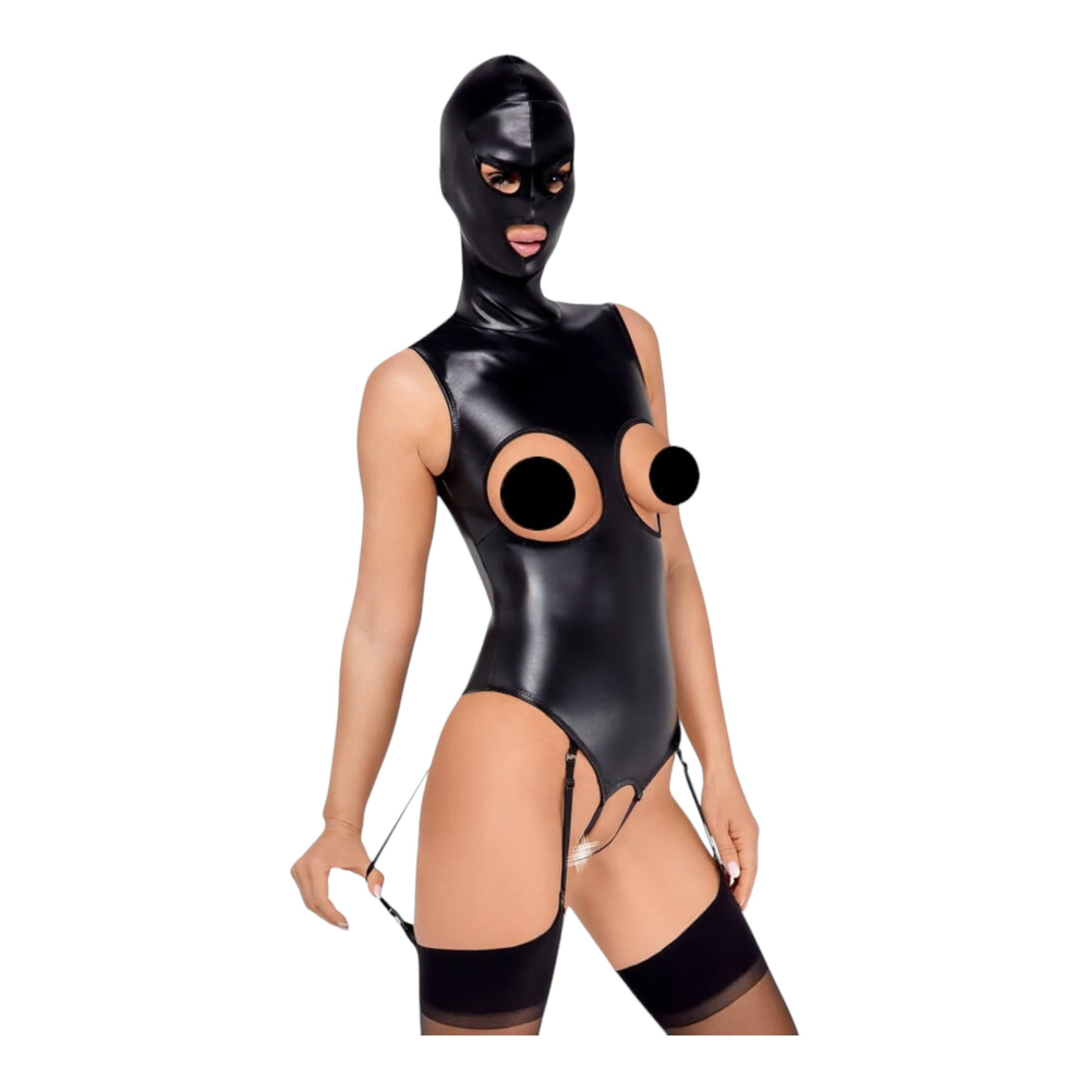 E-shop Bad Kitty - horná a dolná časť otvorenej karosérie s maskou hlavy (čierna)