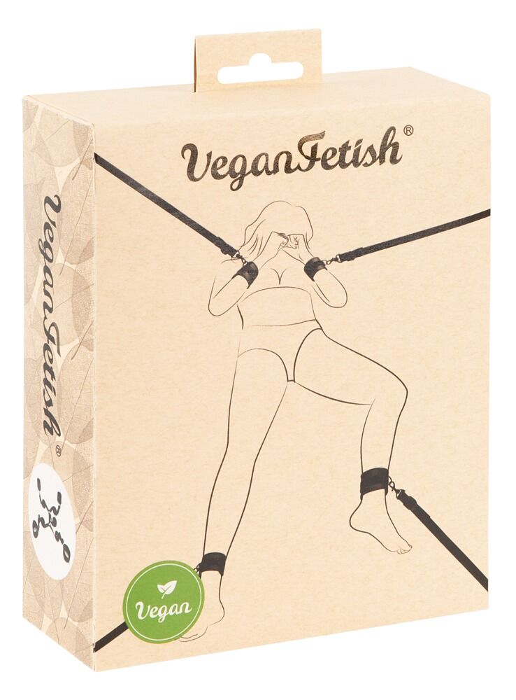 E-shop Vegan Fetish - sada kravát na posteľ (čierna)
