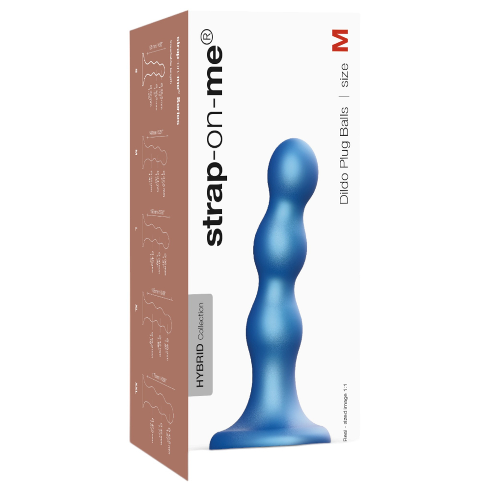 E-shop Strap-on-me Balls M - dildo v tvare gule s nožičkami (modré)