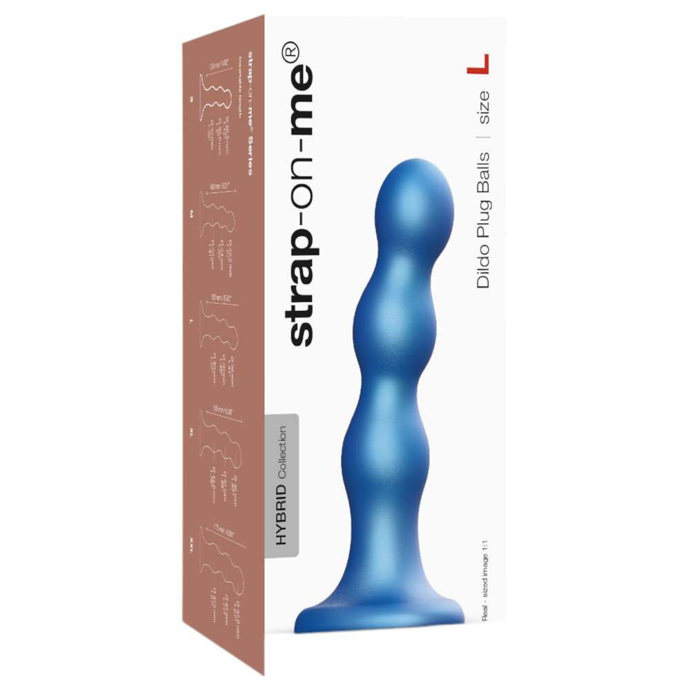 E-shop Strap-on-me Balls L - sférické dildo s nožičkami (modré)