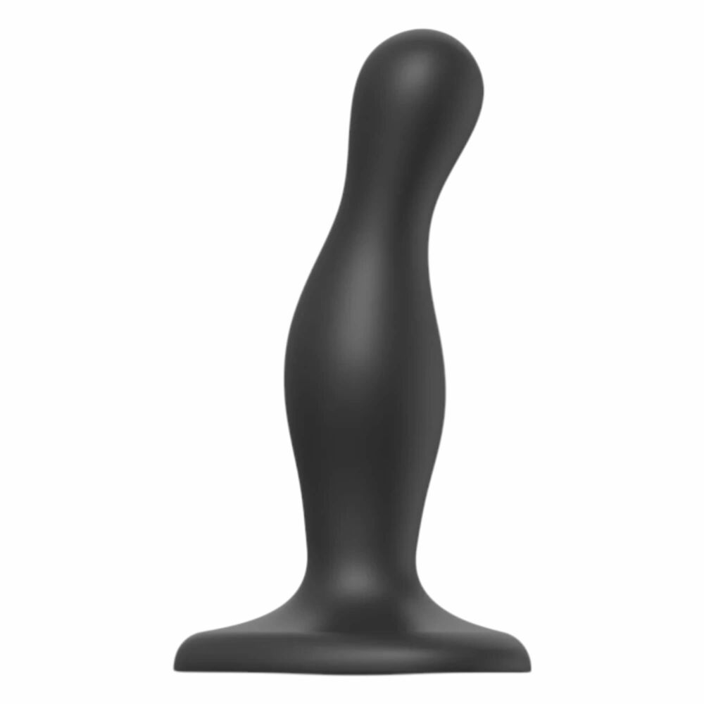 E-shop Strap-on-me Curvy S - zvlnené dildo s nožičkami (čierne)