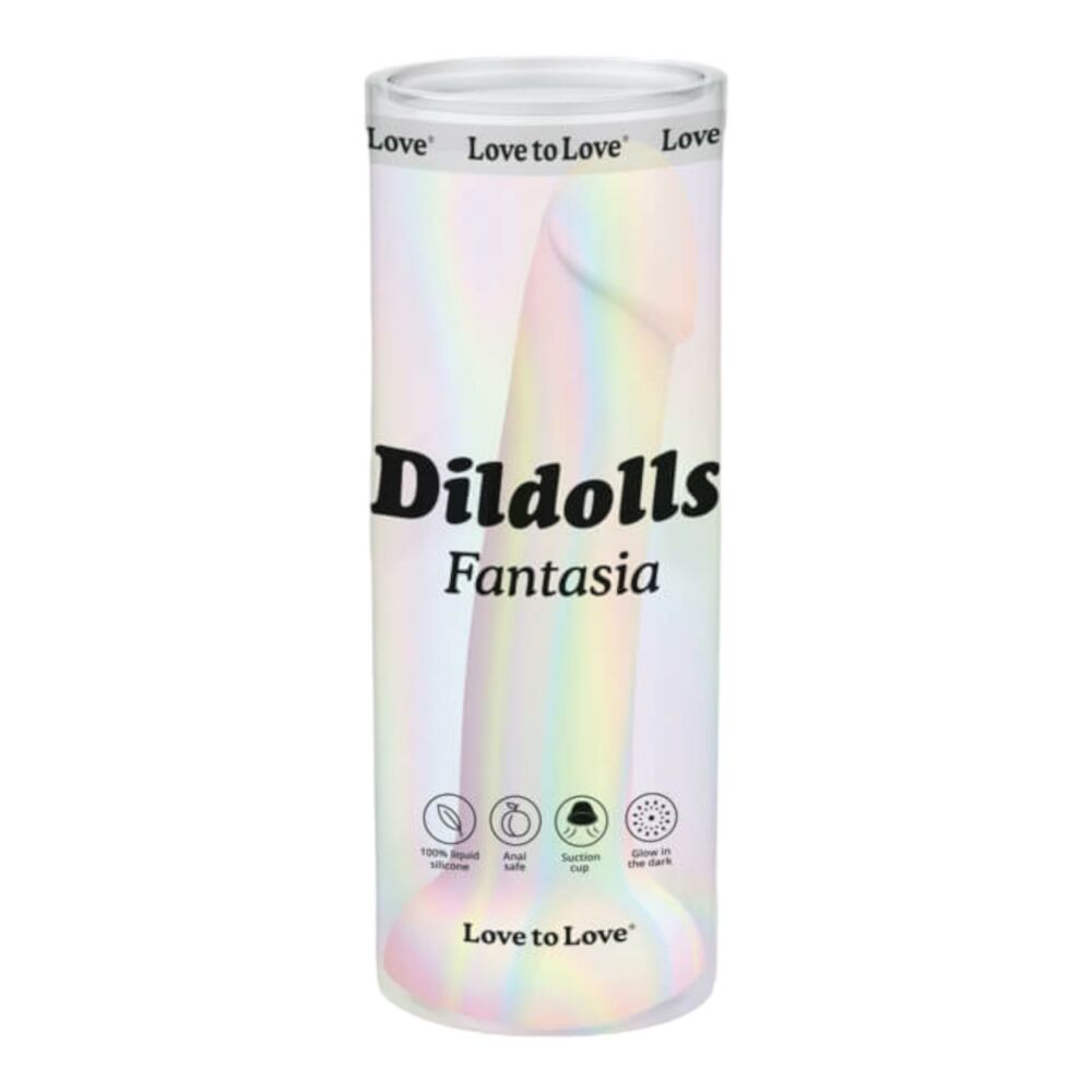 E-shop Dildolls Fantasia - silikonové dildo s prísavkou (pásikavé)